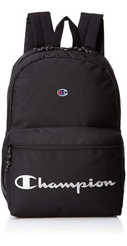 Mochila urbana Champion CHY1017AZ-001 color negro diseño lisa