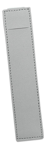 Estuche De Lápices De Cuero Pu Con Portalápices De Gris