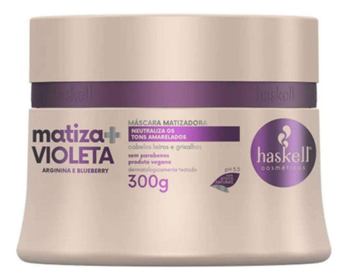 Máscara Capilar Matizadora Haskell Matiza+ Violeta 300g Full