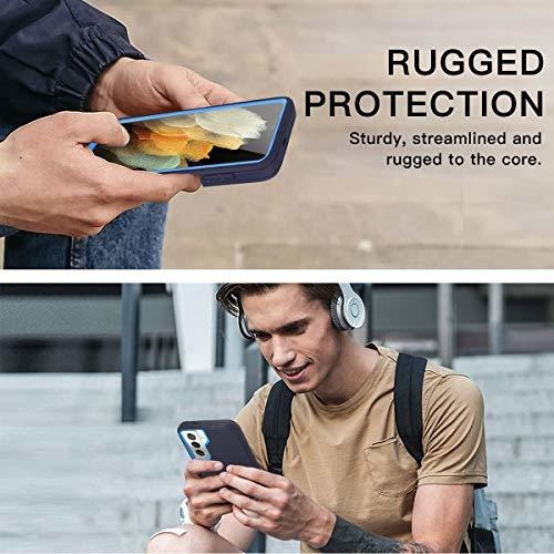 Imagen 2 de 6 de Funda Galaxy S21 Plus Aicase + Protector Admiral Blue/royal