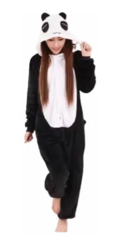 Pijama Enteros Polar Oso Panda Pijamas Enterito Adultos. Cuotas