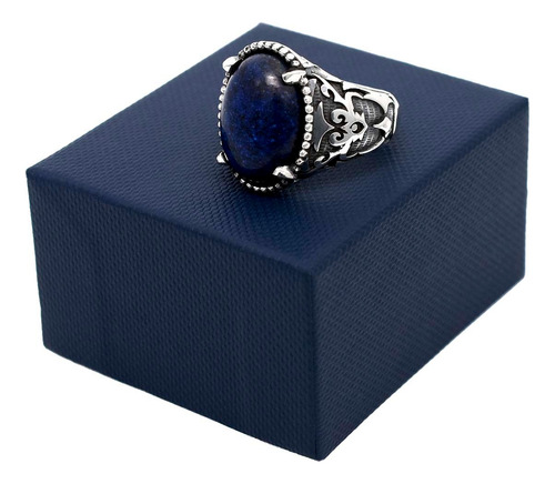 Padrísimo Anillo De Plata .925 Modelo Jack Lapislázuli 11
