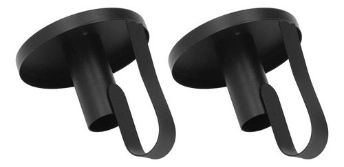 . 2 Porta-velas De Metal Com Alça Curva Estilo Retrô