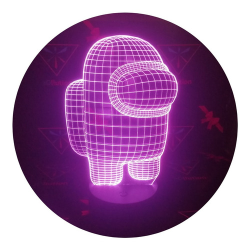 Lámpara 3d App Incluida Among Us