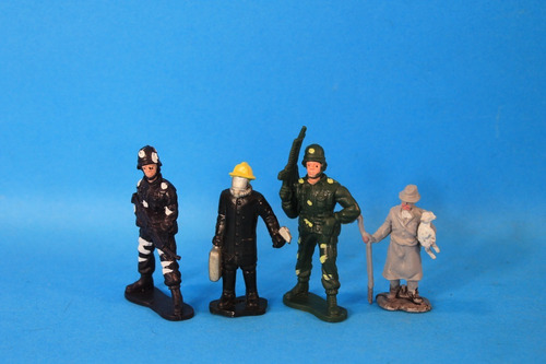 Lote 4 Figuras Miniatura Soldados (Usado)