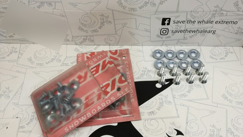 Imagen 6 de 9 de Set De Tornillos Y Arandelas Para Fijaciones De Snowboard