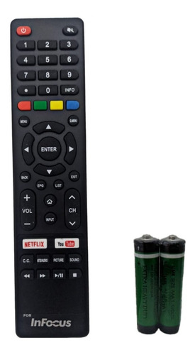 Control Para Tv Infocus Smartv Modelo Im-58us940 + Pilas