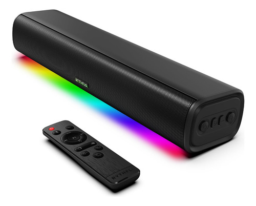Barra De Som Rythflo 40cm Bluetooth 60w Bass Boost Com Luzes