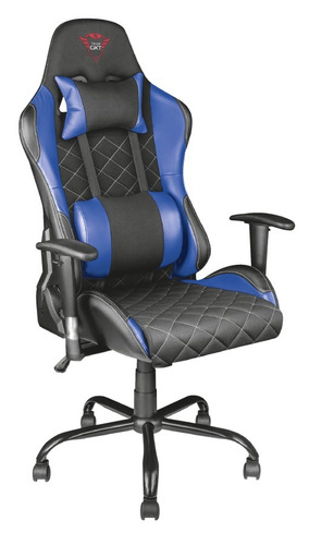 Silla Para Gamer Trust Gxt 707r Negra Azul Nueva