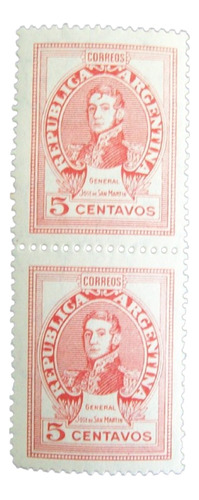 Argentina, Pareja Vertical Gj 871a Rulo Frente Mint L0504