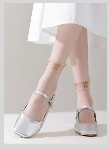 Calcetines, Medias, Portátiles, Decoración De Encaje Ultrafi