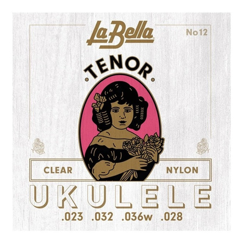 Encordado Para Ukelele Tenor La Bella (usa) Clear Nylon