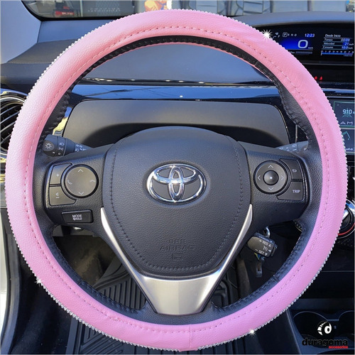 Funda Cubre Volante Auto Femenino Diamantes Brillantes