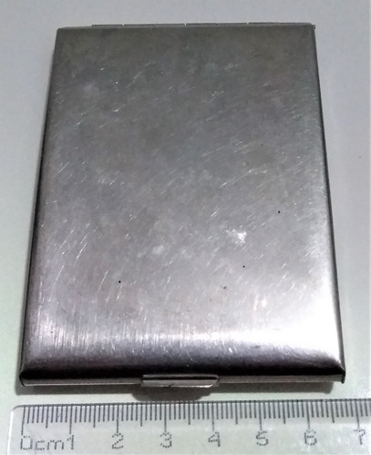 Imagen 6 de 8 de Cigarrera Portacigarros Cartera Bolsillo En Acero Inoxidable
