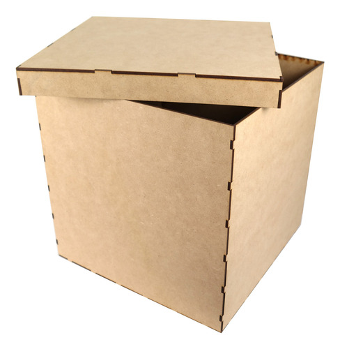 10 Cajas Mdf 20x20x20 Con Tapa