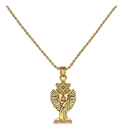 Collar Metatron El Gran Maestro Árbol De La Vida Estuche Color Dorado