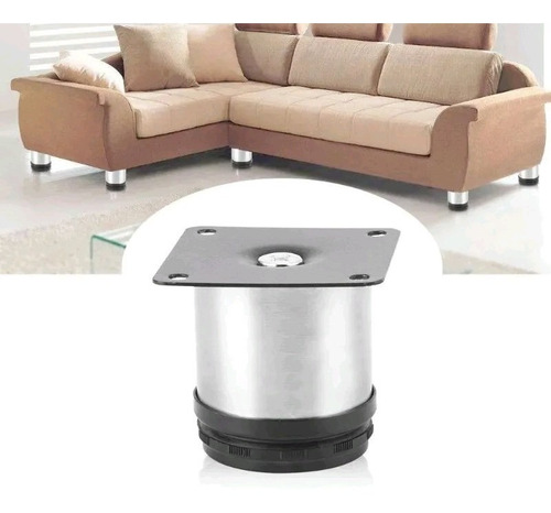 Imagen 5 de 8 de Set 4 Pata Tubular Mesa Mueble Hogar Oficina Cocina 80mx50m