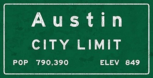 Señales - Hba Austin City Limit Metal Sign, Texas, Populatio