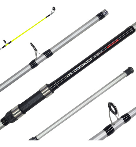 Caña De Pesca Lance Caster Defender 3m Pesca Río 3 Tramos 