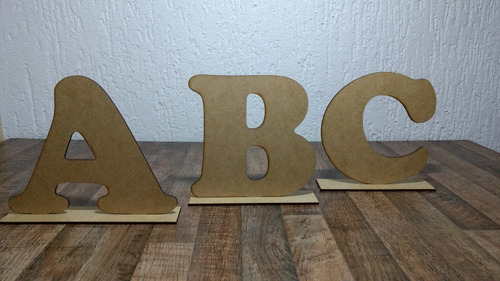 Letras Y Números En Mdf 3 Mm Corte Láser 25cm De Alto 10 Pz