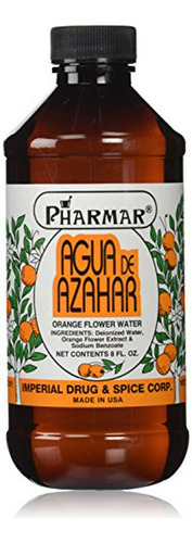 Pharmark Agua De Azahar Agua De Flor De Flor, 8 Onzas Fluida