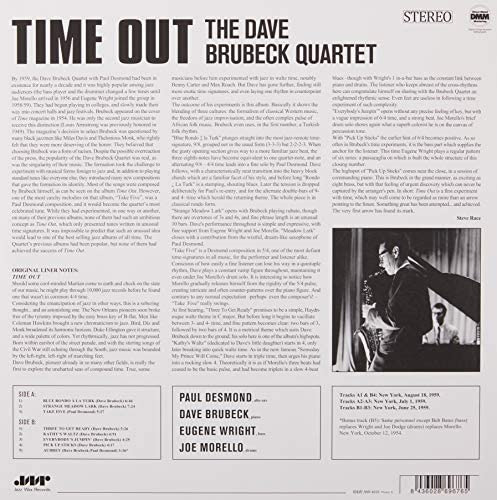 Vinilo: Time Out - El Cuarteto De Dave Brubeck