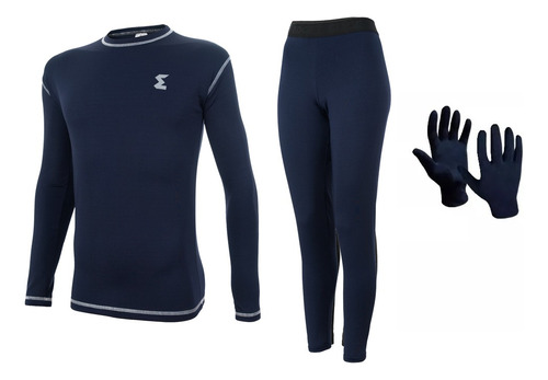 Remera Termica + Calza Primera Piel Guantes Kit Termico Cke