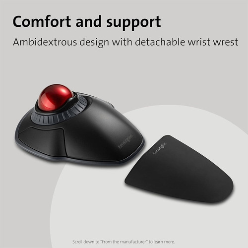 Trackball Sem Fio Kensington Orbit Com Anel De Rolagem - Bl.