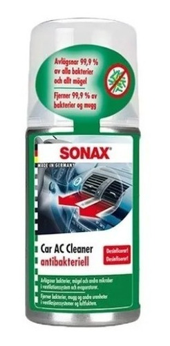Sonax A/c Limpio - Antibacteriano Para Aire Acondicionado