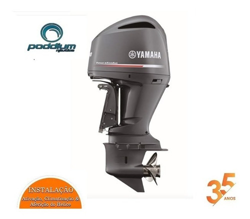 Imagem 3 de 8 de Motor De Popa Yamaha F300 Detx 4t+ Frete E/t Poddium Náutica