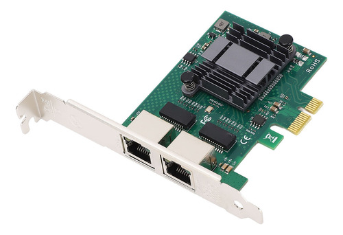 Placa De Rede Pcie Para 82576 2 Portas 10 100 1000 Mbps Rj45