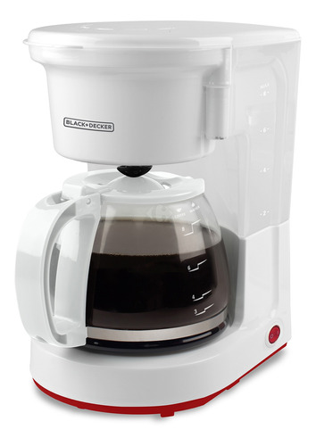 Cafetera Black+Decker CM0410-AR semi automática blanca de filtro 220V