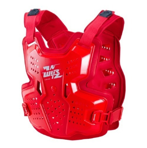 Pechera Wirtz Motocross Enduro Protector Elevate Rojo