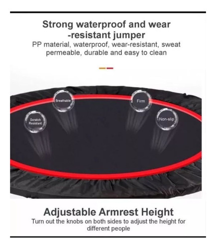 Trampolín Para Ejercicios Cama Elástica Plegable
