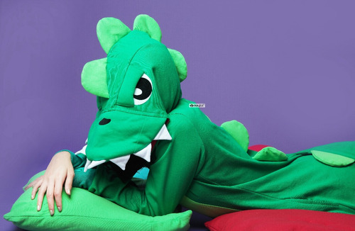 Kigurumi Pijama Dinosaurio Verde - Envío Incluido
