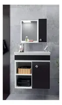 Comprar Mueble De Baño Suspendido Puerta, Botiquin Y Estantes Bacha Y Espejo Mdf Muebles Web