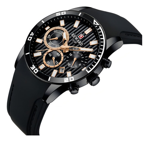 Relojes De Cuarzo Reward Business Calendar Para Hombre Color Del Bisel Negro