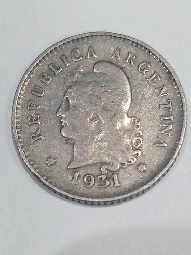 Moneda De 10 Centavos Argentina Año 1931