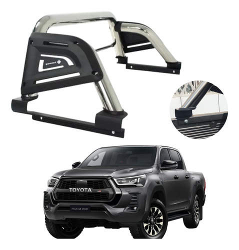 Roll Bar Infinite Inoxidable Para Toyota Hilux 2016 - 2023