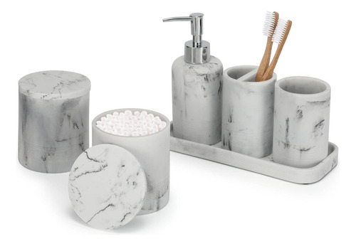 Set Accesorios De Baño Zccz Marble