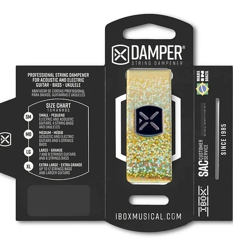 Damper Holograma Dorado Dhmd02 Medium Ibox