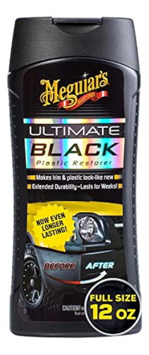 Meguiar's G15812 Plastic Restorer Black 12 Oz.