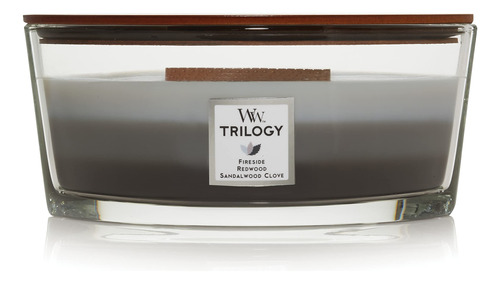 Vela Perfumada Ellipse Trilogia Warm Woods 16 Onza