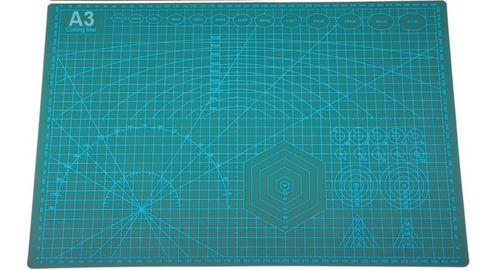 Imagen 2 de 6 de Base Tabla Tablero D/ Corte A3 45 X 30 Cm + Regla Bisturi