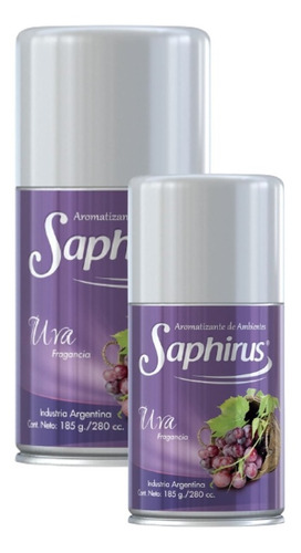 Fragancias Ambiente Saphirus Repuesto Aerosol  X 12 Unid