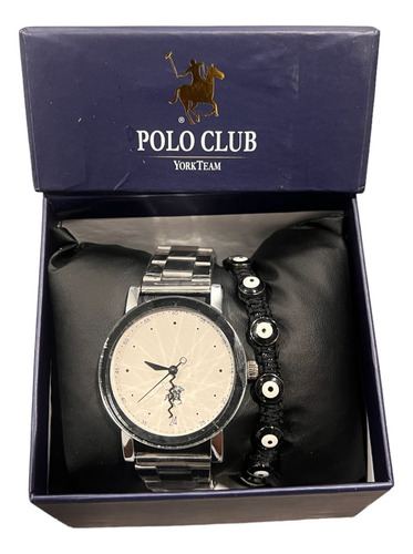 Reloj Polo Club York Tem Plata Elegante