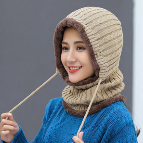 Gorro De Pasamontañas De Punto Cálido De Invierno For Mujer