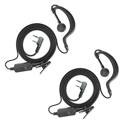 Upgraded Walkie Talkie Earpiece With Microphone For 9wv2g