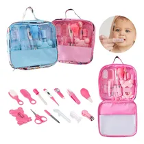 Comprar 13pcs Kit De Higiene Cuidado Bebé Termómetro Salud Manicure Color Rosa