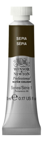 Tinta aquarela Winsor Newton Cotman 5 ml cores S-1 Tubo sépia S-1 Nº 609